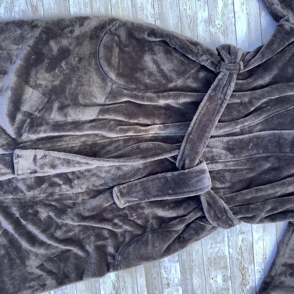 UGG Australia Marlow Chemise Robe Womens Sz M Gray Cozycore Lounge Plush - Picture 3 of 13